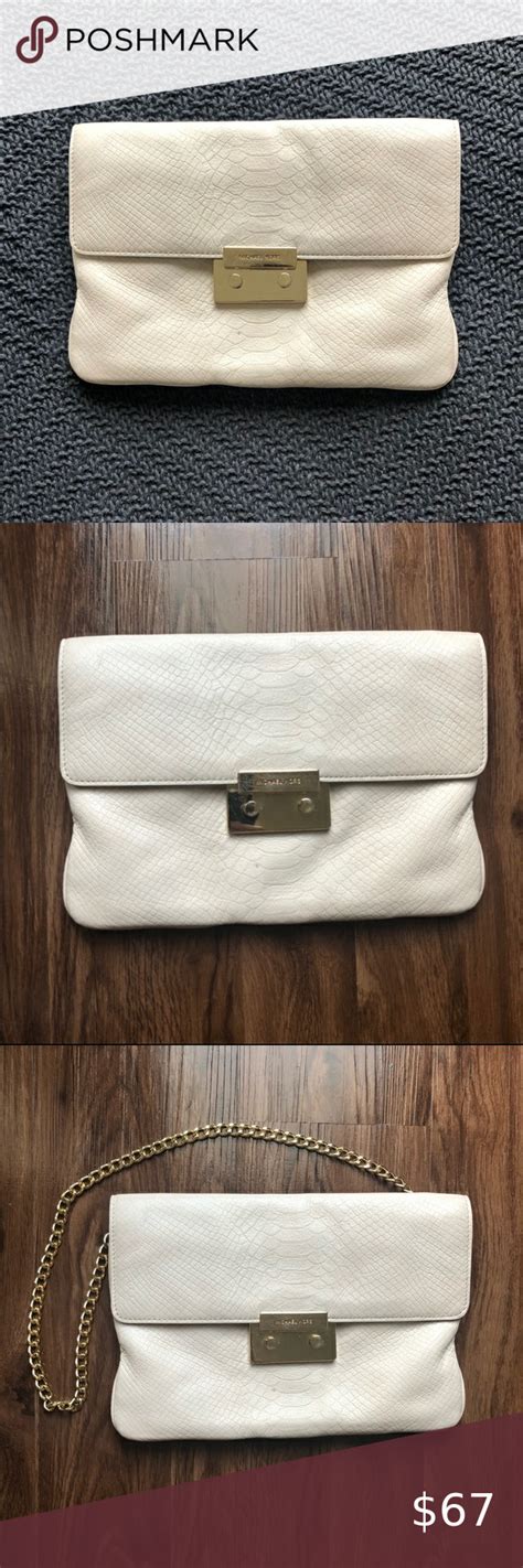 michael kors cream clutch|Michael Kors clutch handbags.